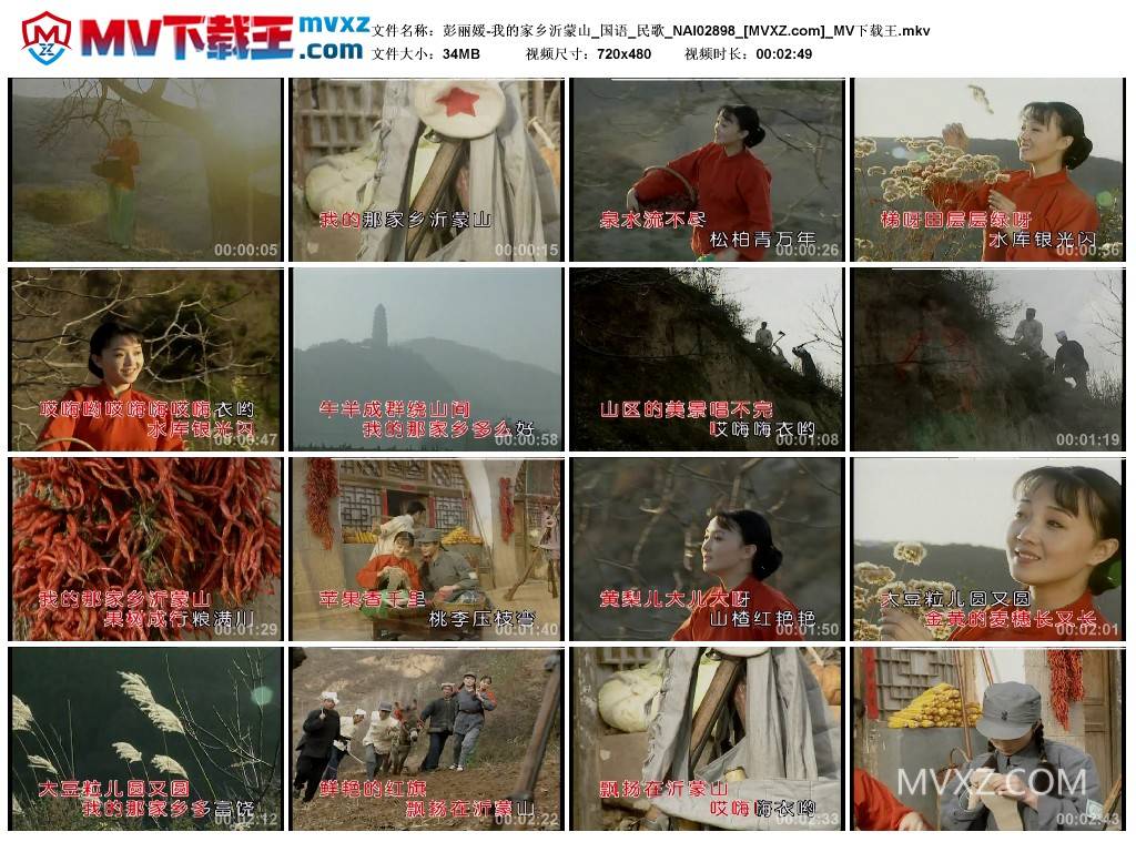 彭丽媛-我的家乡沂蒙山_国语_民歌_NAI02898